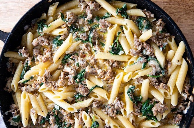 instant pot creamy sausage pasta