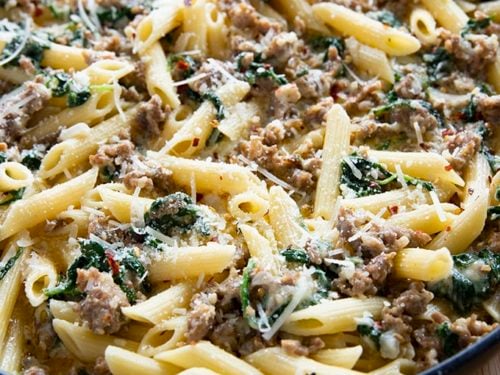 Sweet Italian Sausage With Penne Pasta Recipe 