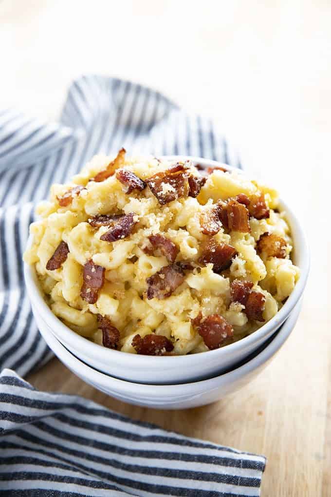 macaroni-and-cheese-with-bacon-and-bread-crumbs-bread-poster