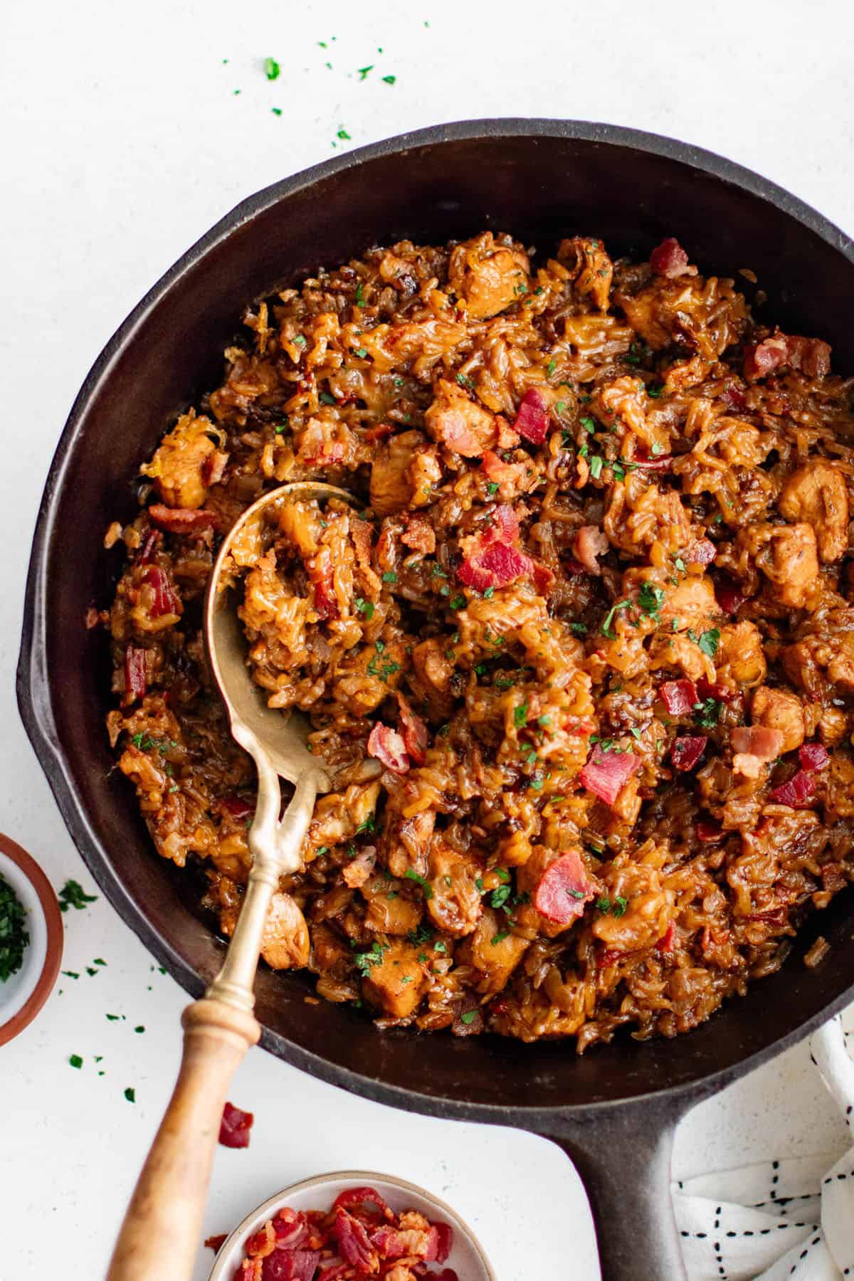 bacon ranch chicken and rice