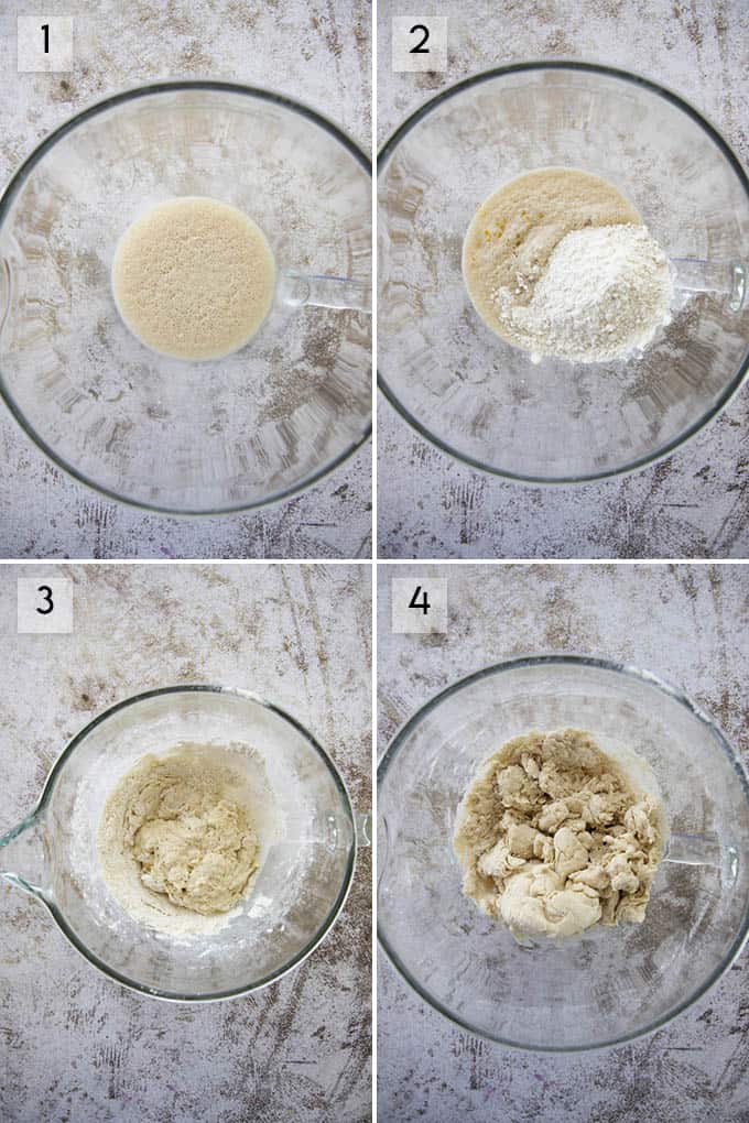 photo collage how to make pizza dough