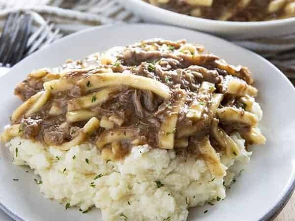 beef and noodles made in the instant pot