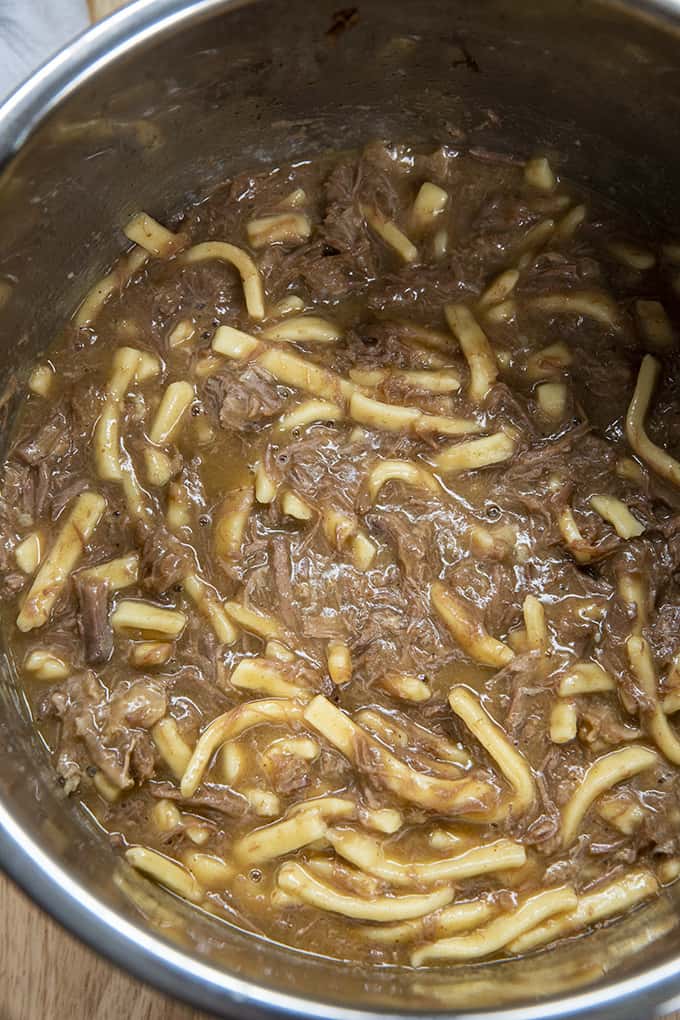 how to make instant pot beef and noodles