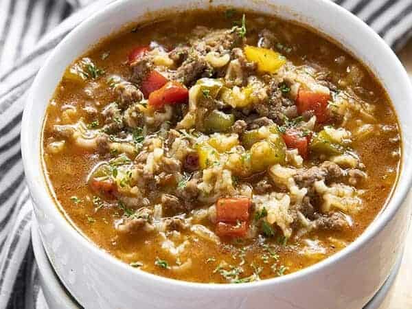 how to make stuffed pepper soup in an instant pot