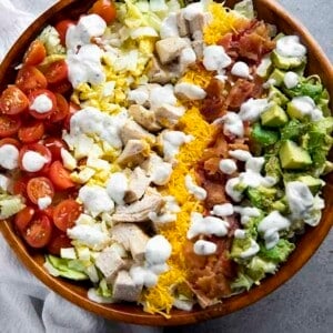 chopped salad with chicken