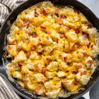 ranch potatoes in skillet