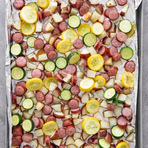 Baked Sausage & Potato Sheet Pan Dinner Recipe – Sheet Pan Recipe