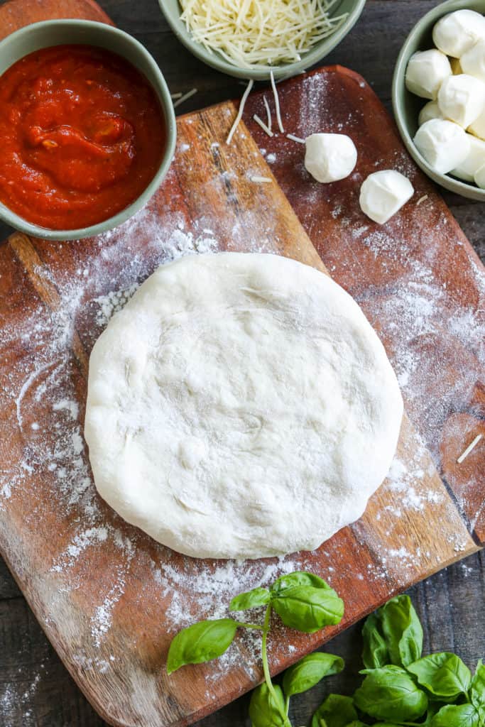 ingredients for Margherita Pizza