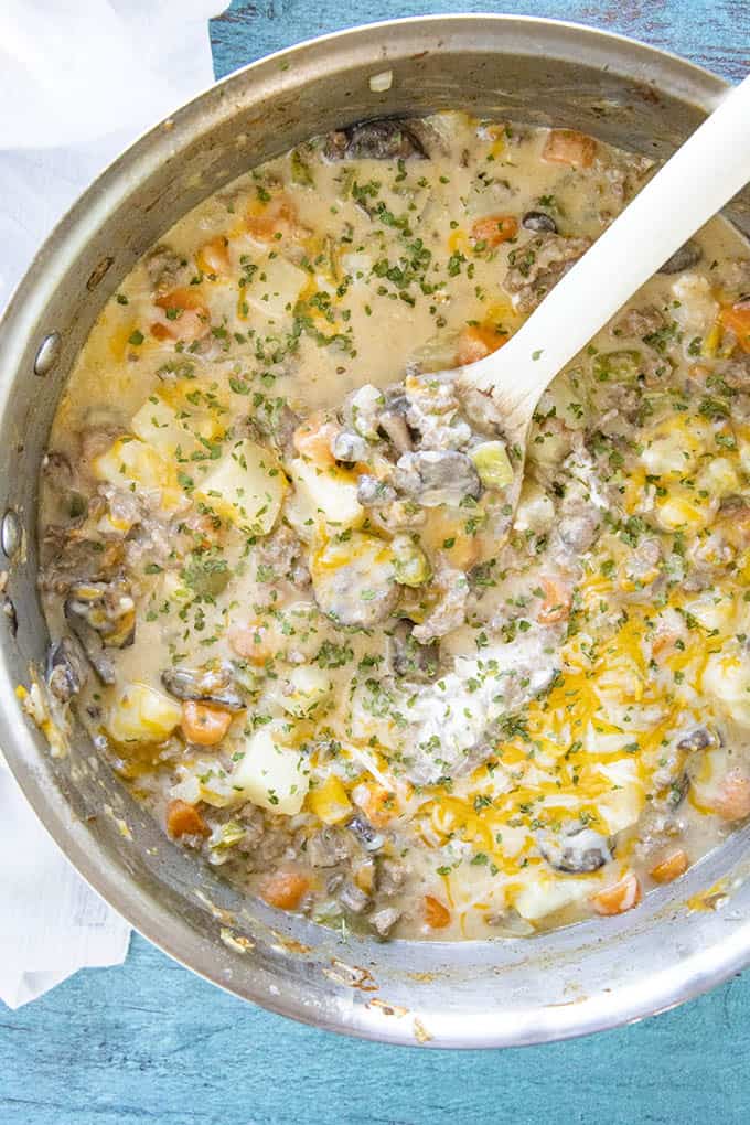 Ground Beef and Potatoes - The Forked Spoon