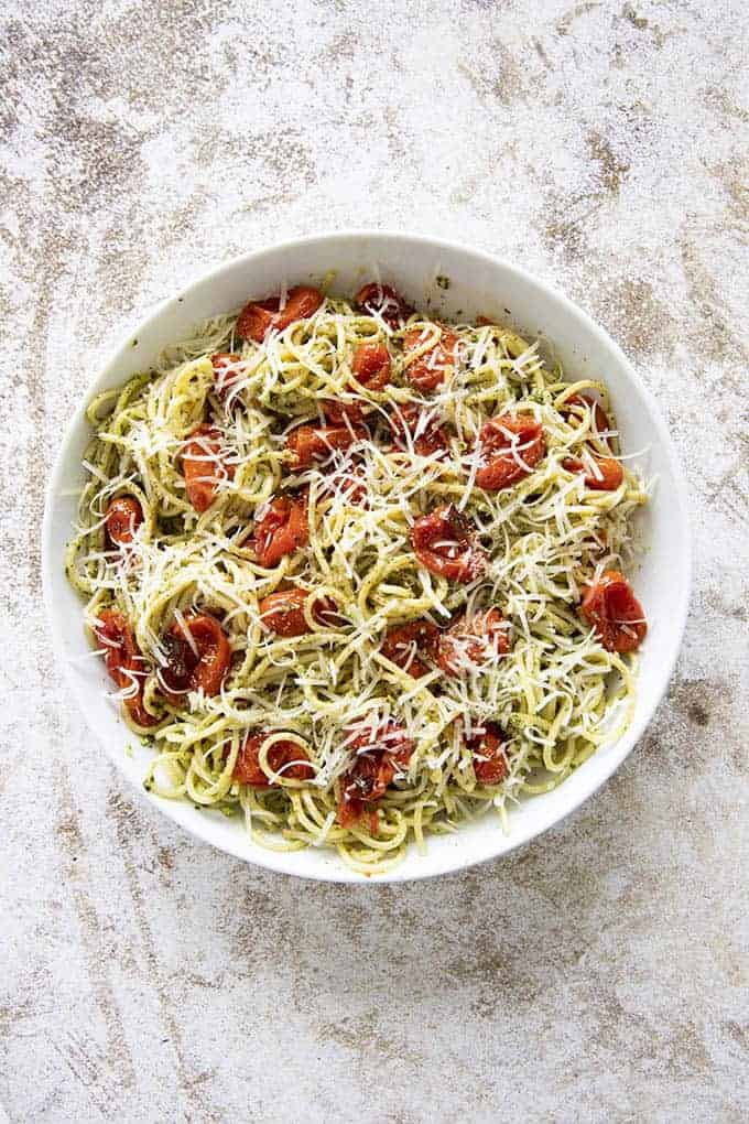 Roasted Tomato Pesto Pasta