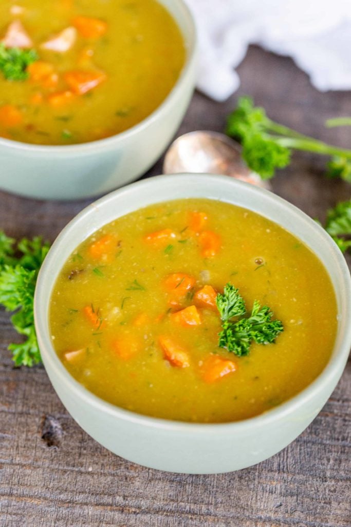 Instant Pot Split Pea Soup Recipe - The Kitchen Wife