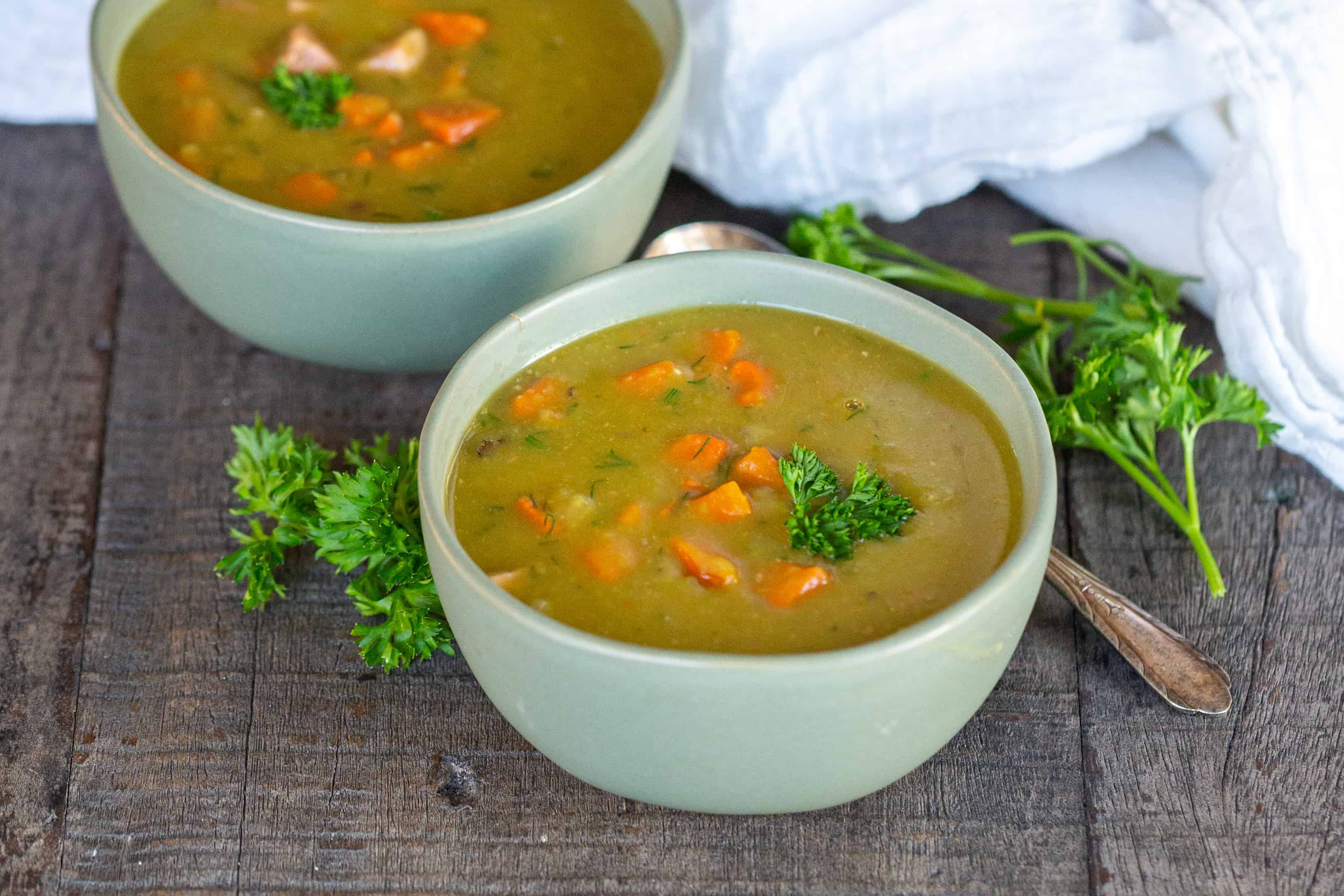 Instant Pot Split Pea Soup - Savory Tooth