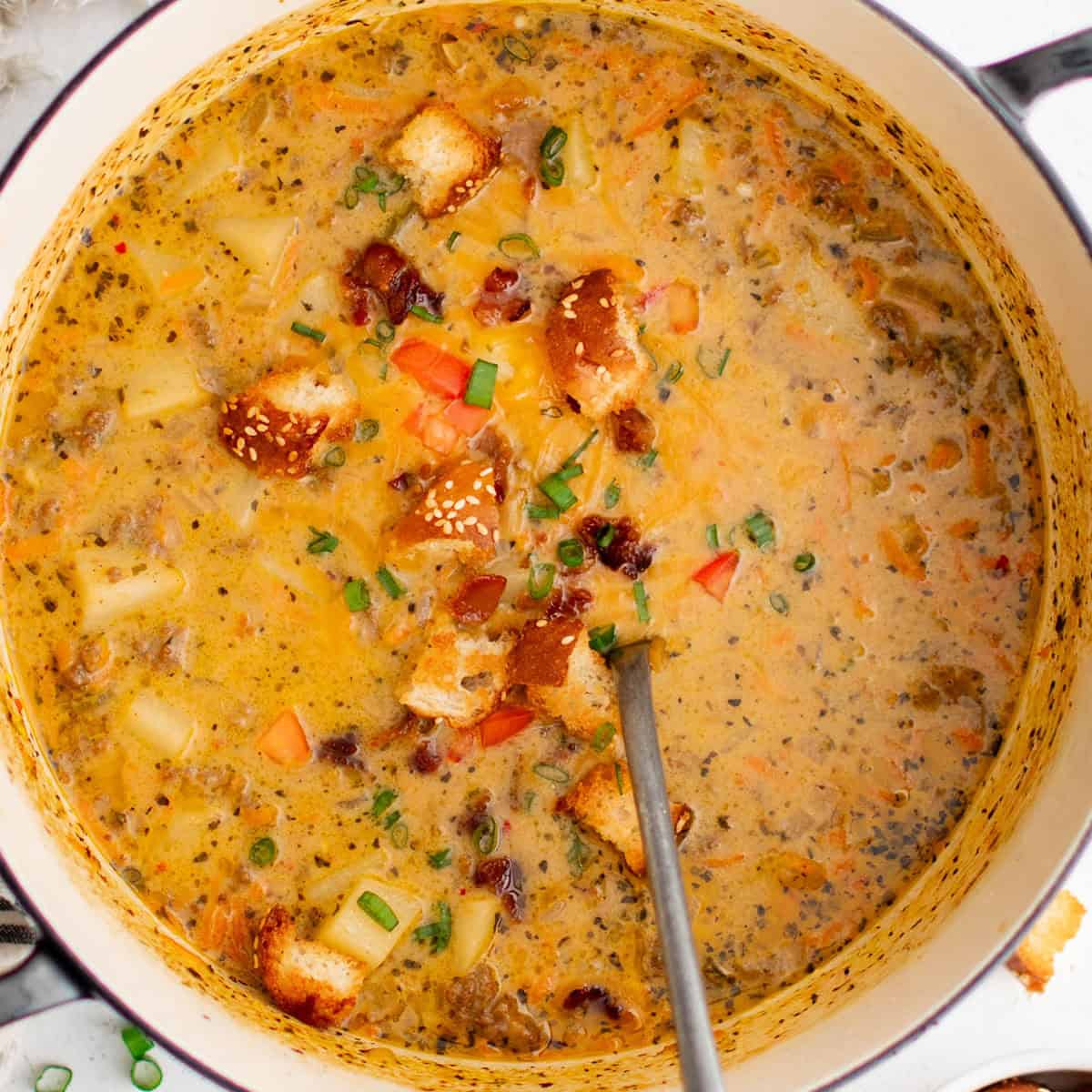 Cheeseburger Soup