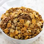 chex mix in bowl