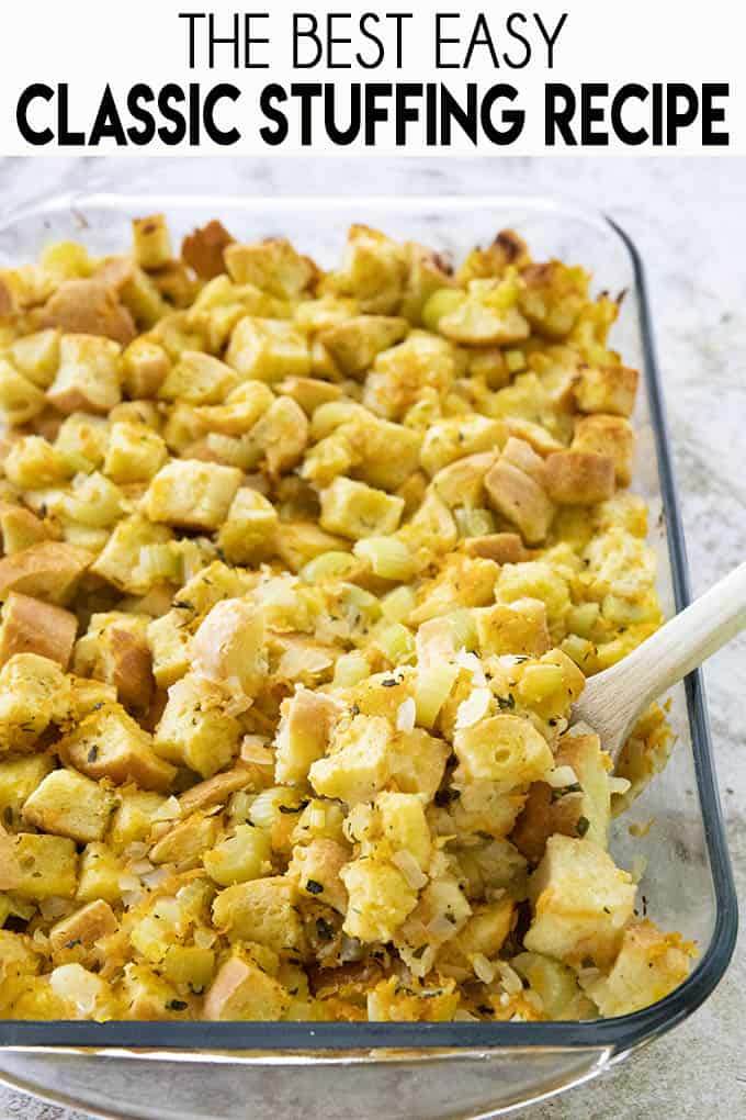 Classic Stuffing Recipe - The Salty Marshmallow
