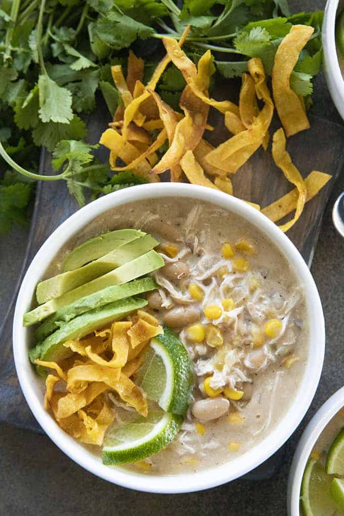 Creamy White Chicken Chili - The Salty Marshmallow