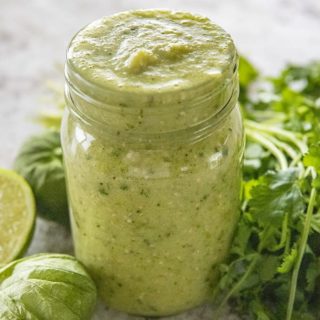 jar of salsa verde
