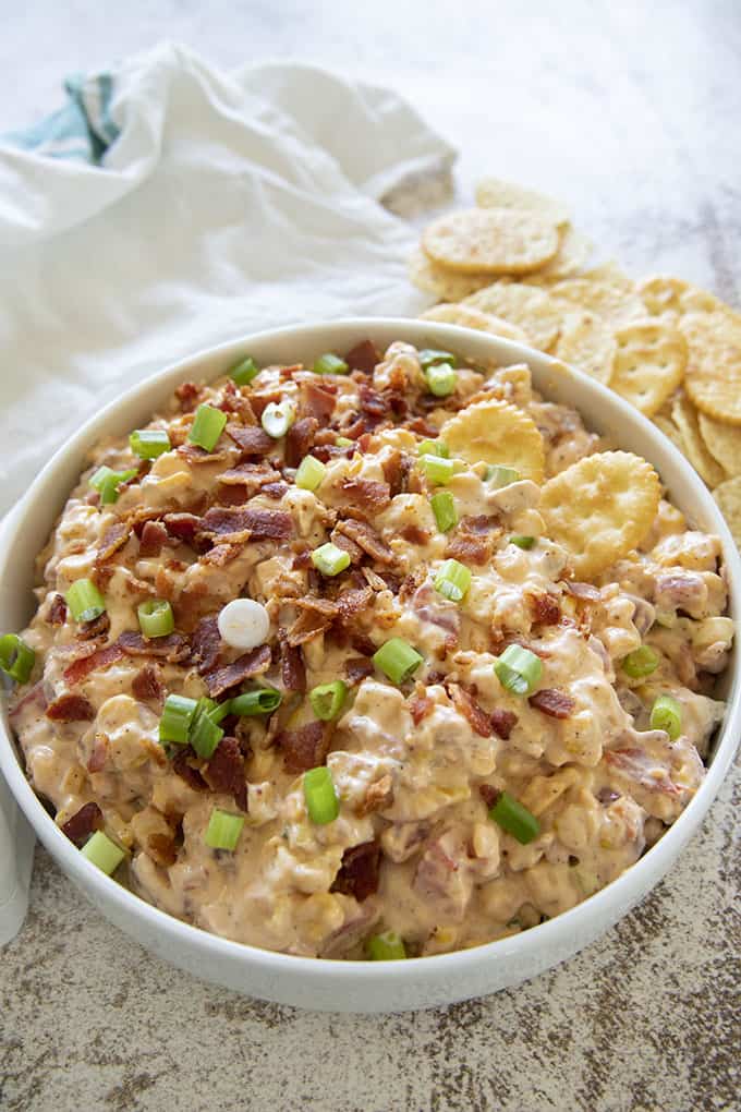 corn dip in a bowl