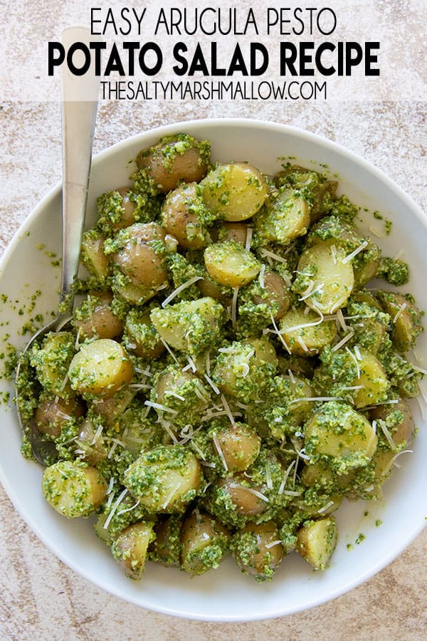 Arugula Pesto Potato Salad - The Salty Marshmallow