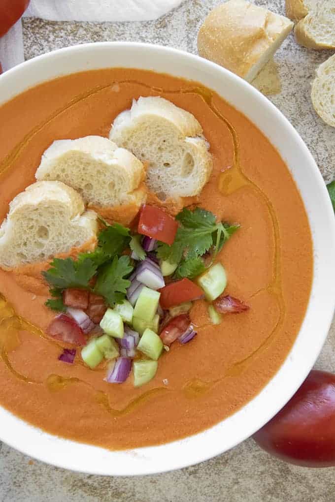 gazpacho in a bowl