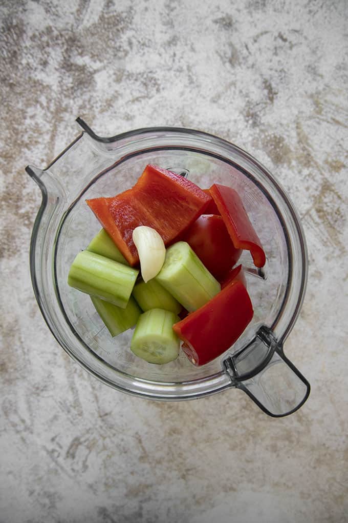 gazpacho in blender