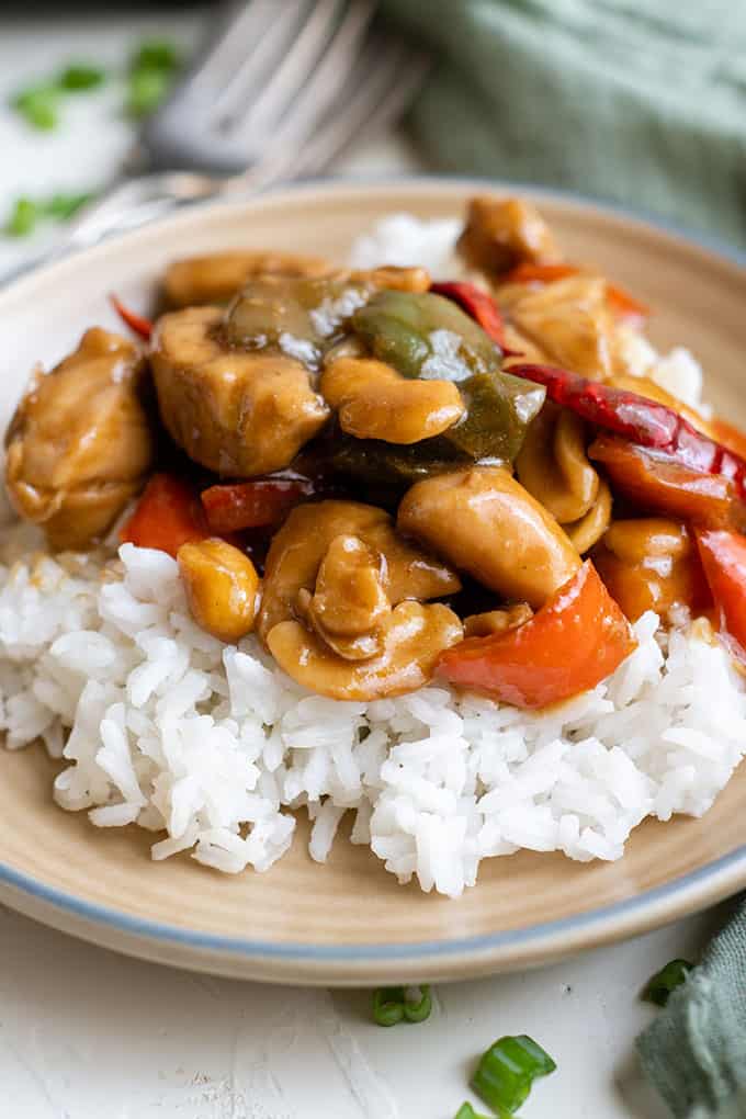 kung pao chicken with rice
