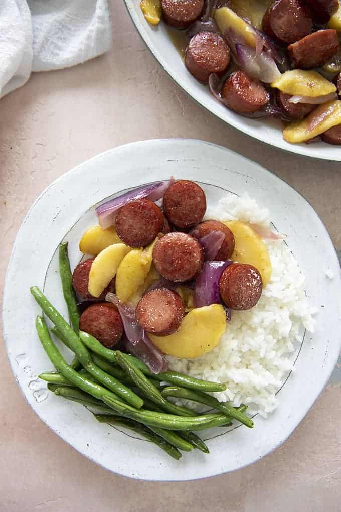 kielbasa on a plate