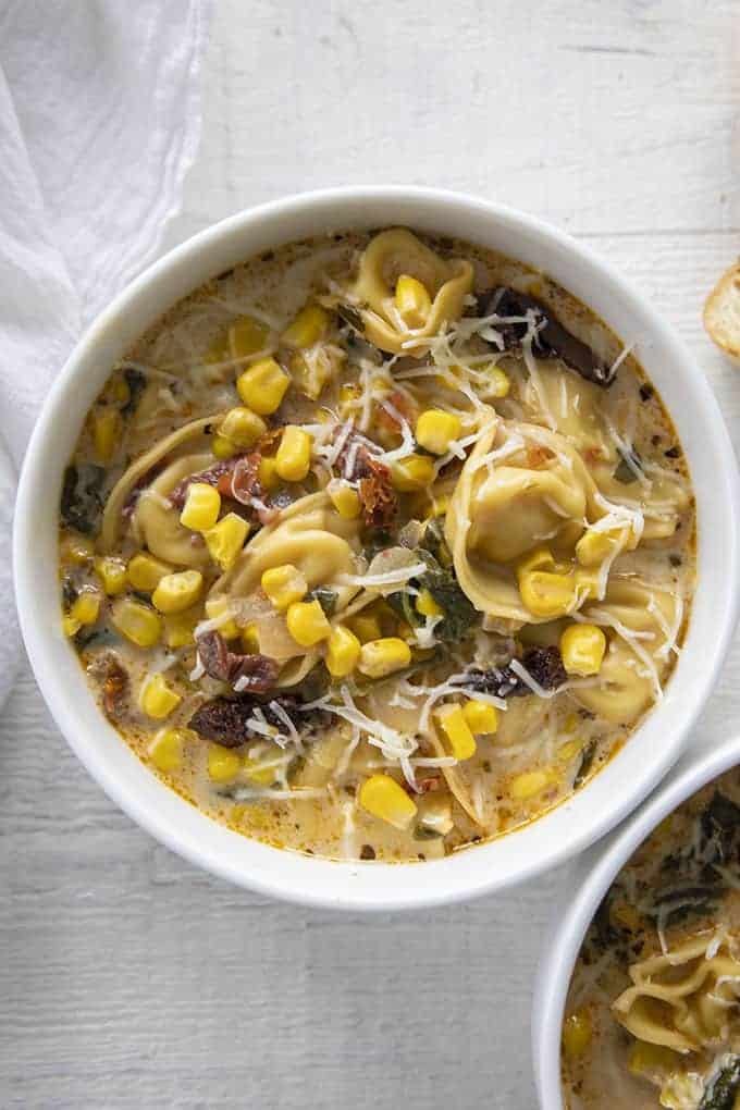 corn tortellini chowder