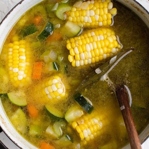 Slow Cooker Caldo de Pollo (Mexican Chicken Soup) - The Lemon Bowl®