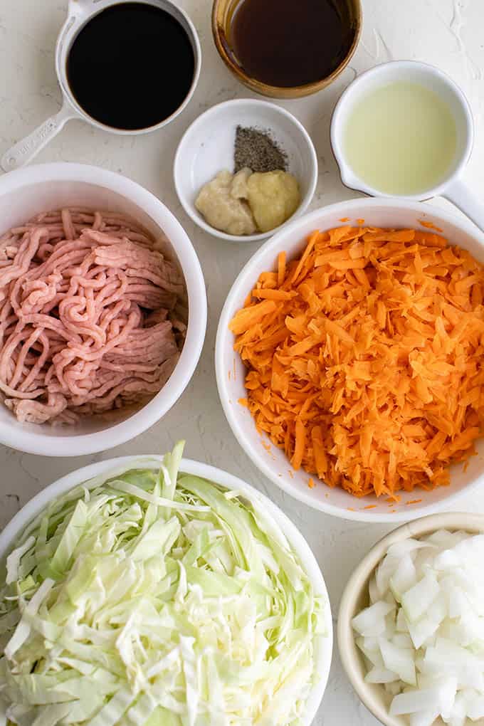 egg roll bowl ingredients