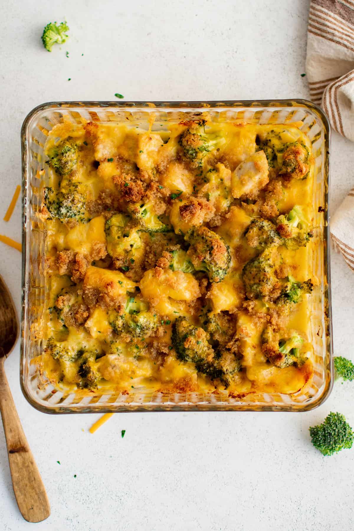 chicken divan in a casserole dish