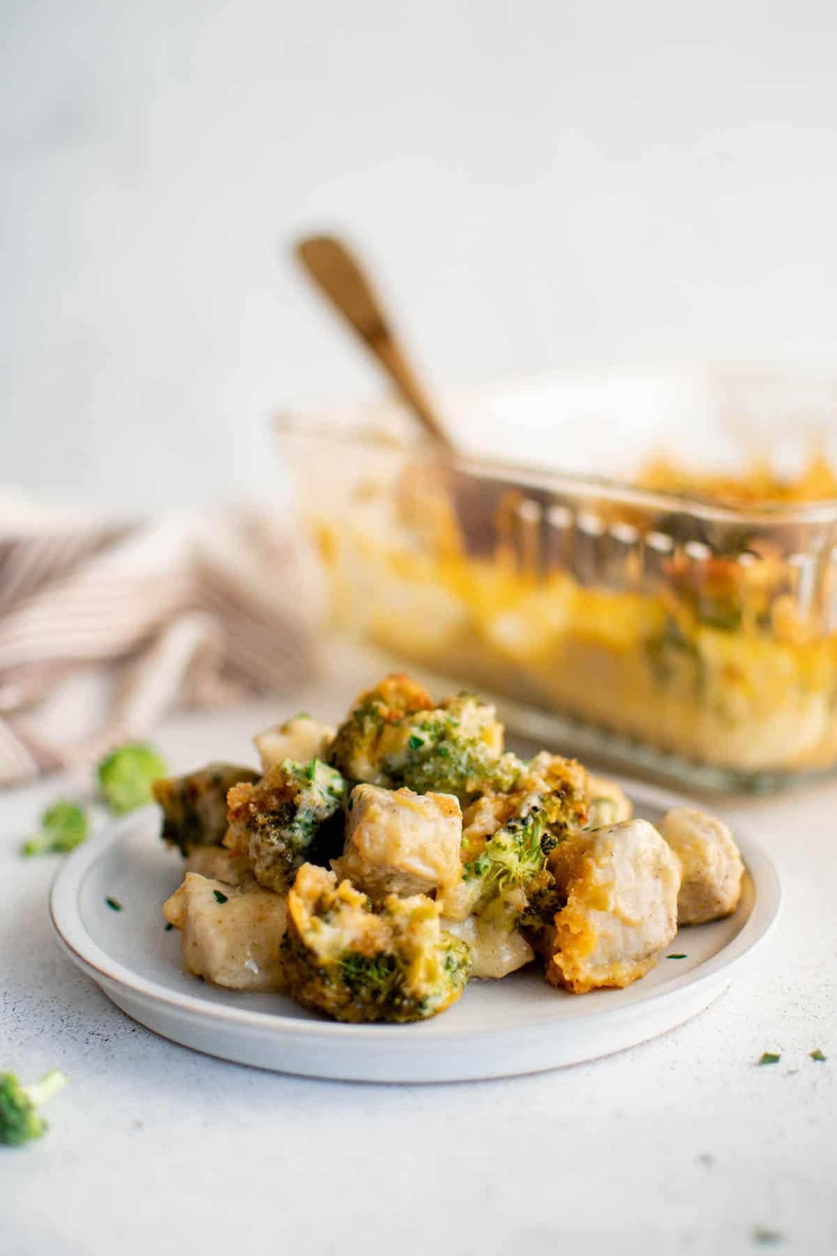 chicken divan on a plate