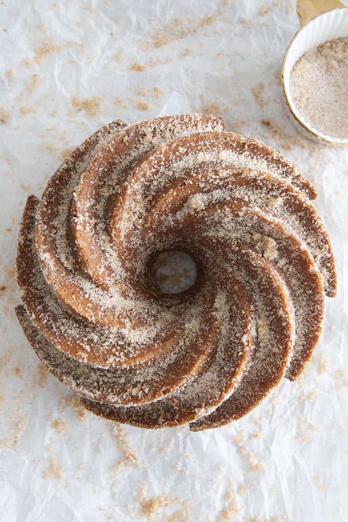 cinnamon sugar donut cake