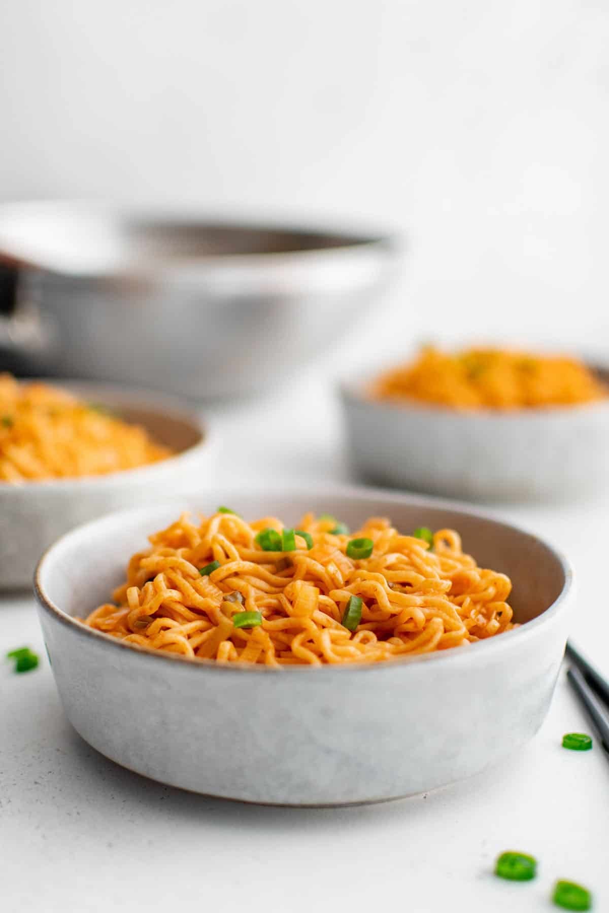 firecracker spicy noodles in a bowl