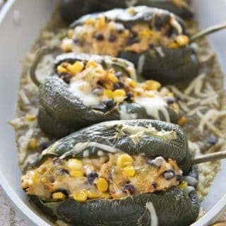 piments poblano farcis