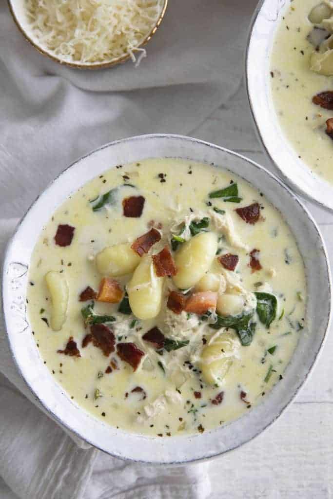 soupe de gnocchis au poulet