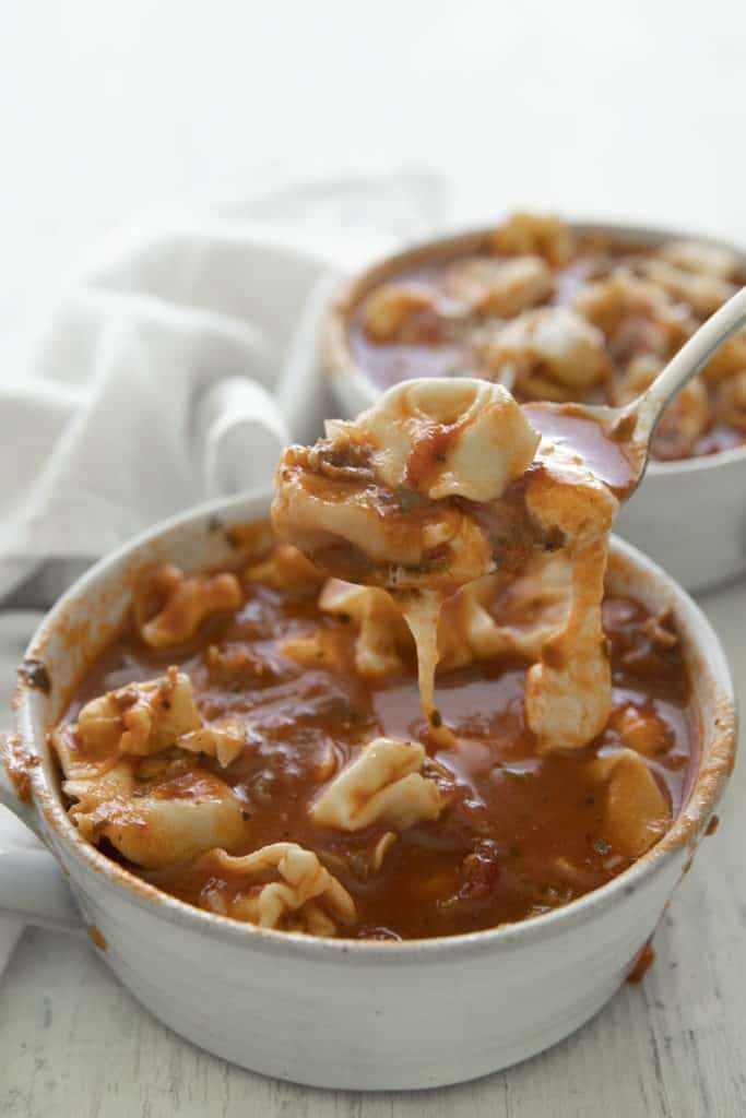 Crockpot Tortellini Soup - The Salty Marshmallow