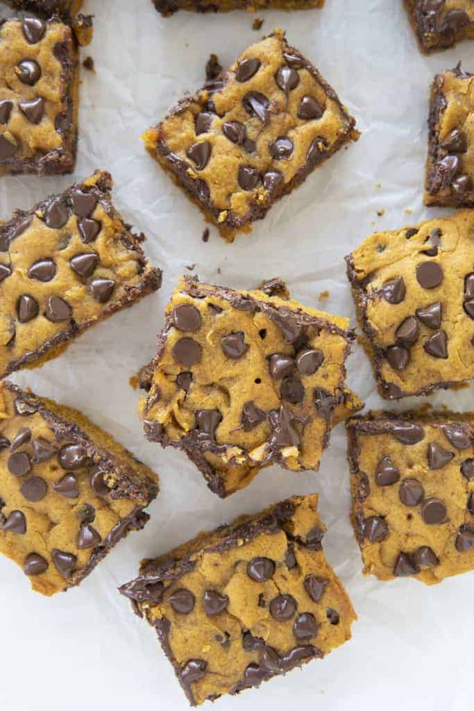 pumpkin bars with chocolate chips