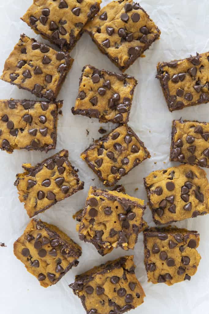 barres de citrouille aux pépites de chocolat