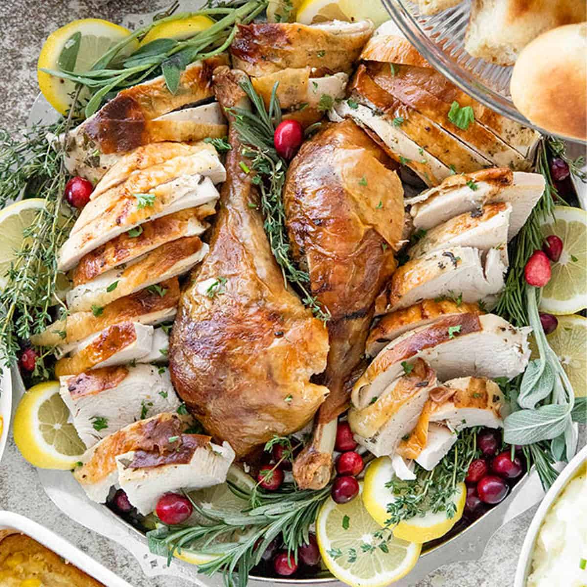 Roast Turkey In a Bag - Garnish & Glaze