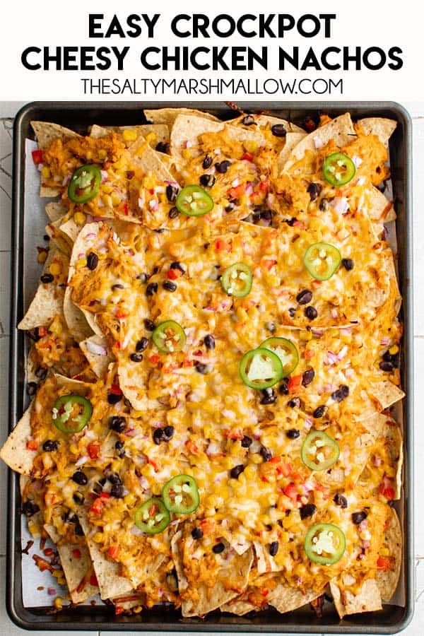 Crockpot Chicken Nachos - The Salty Marshmallow