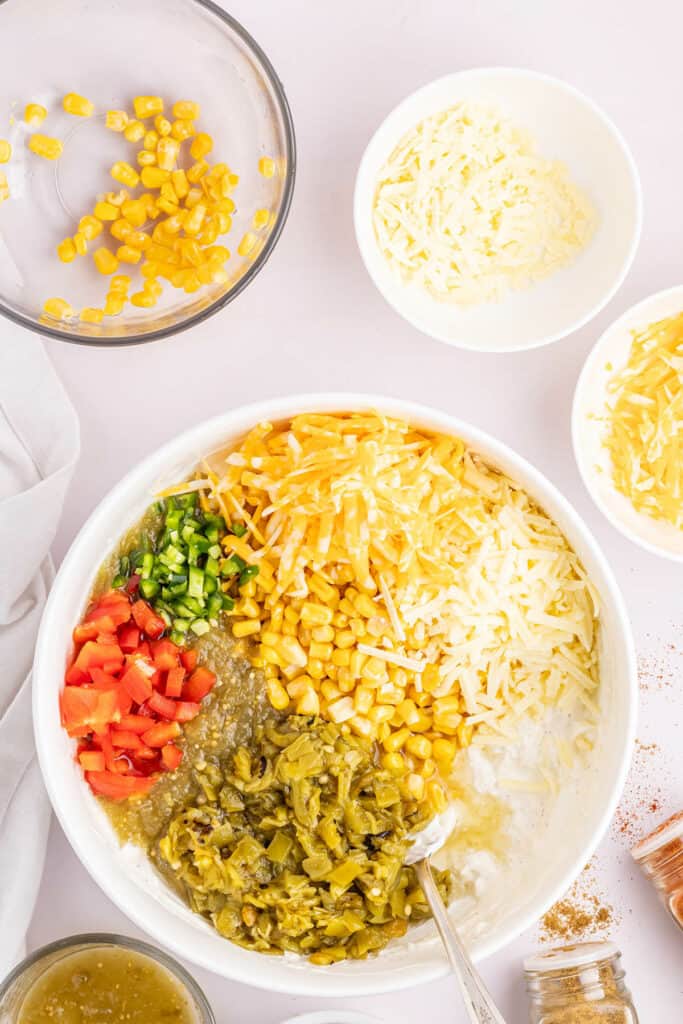 ingredients to make green chile cheese dip