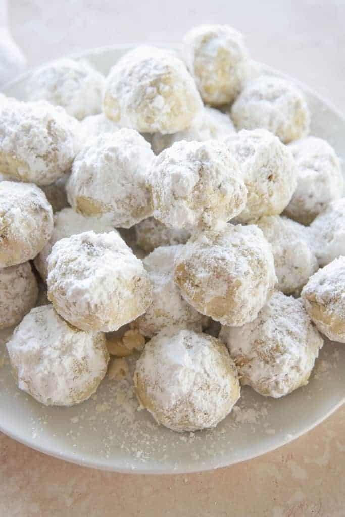 Biscuits en boule de neige