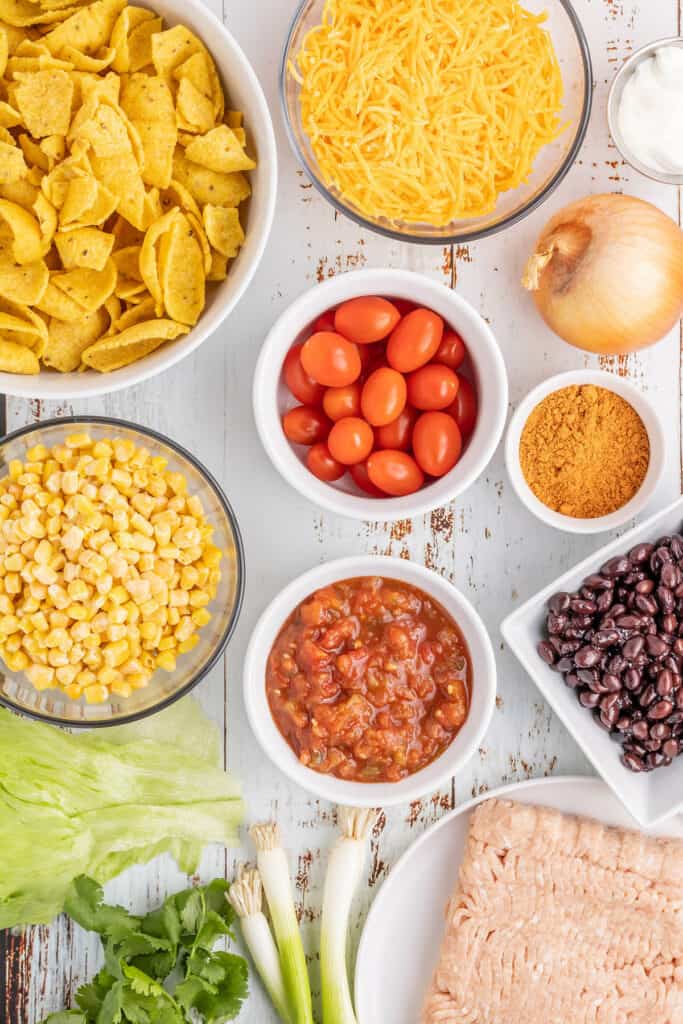 ingredients to make taco casserole