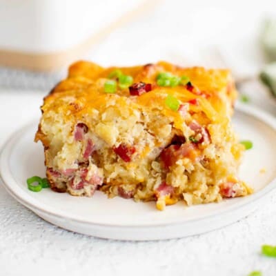 Tater Tot Breakfast Casserole - The Salty Marshmallow