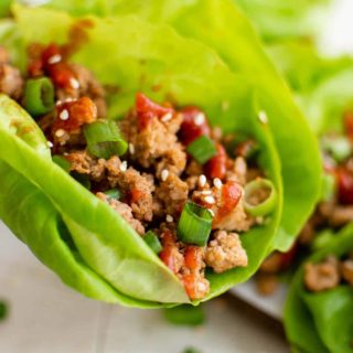 photo of lettuce wraps asian style
