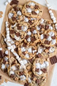 smores cookies on a plate