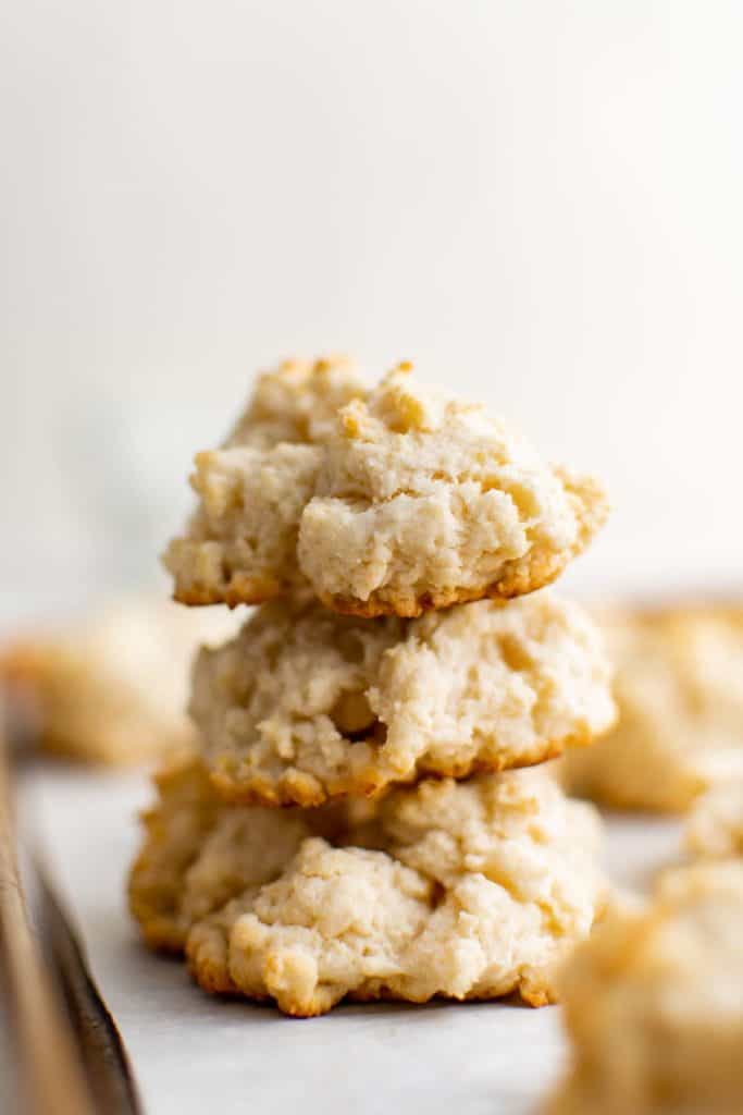 stack of easy drop biscuits