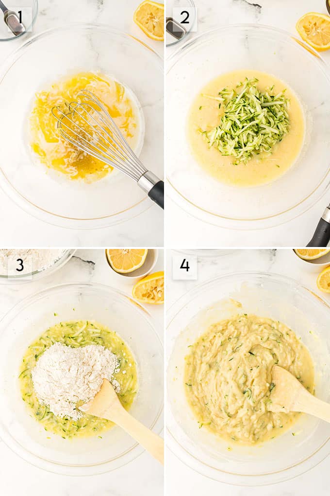 how to make lemon zucchini muffins