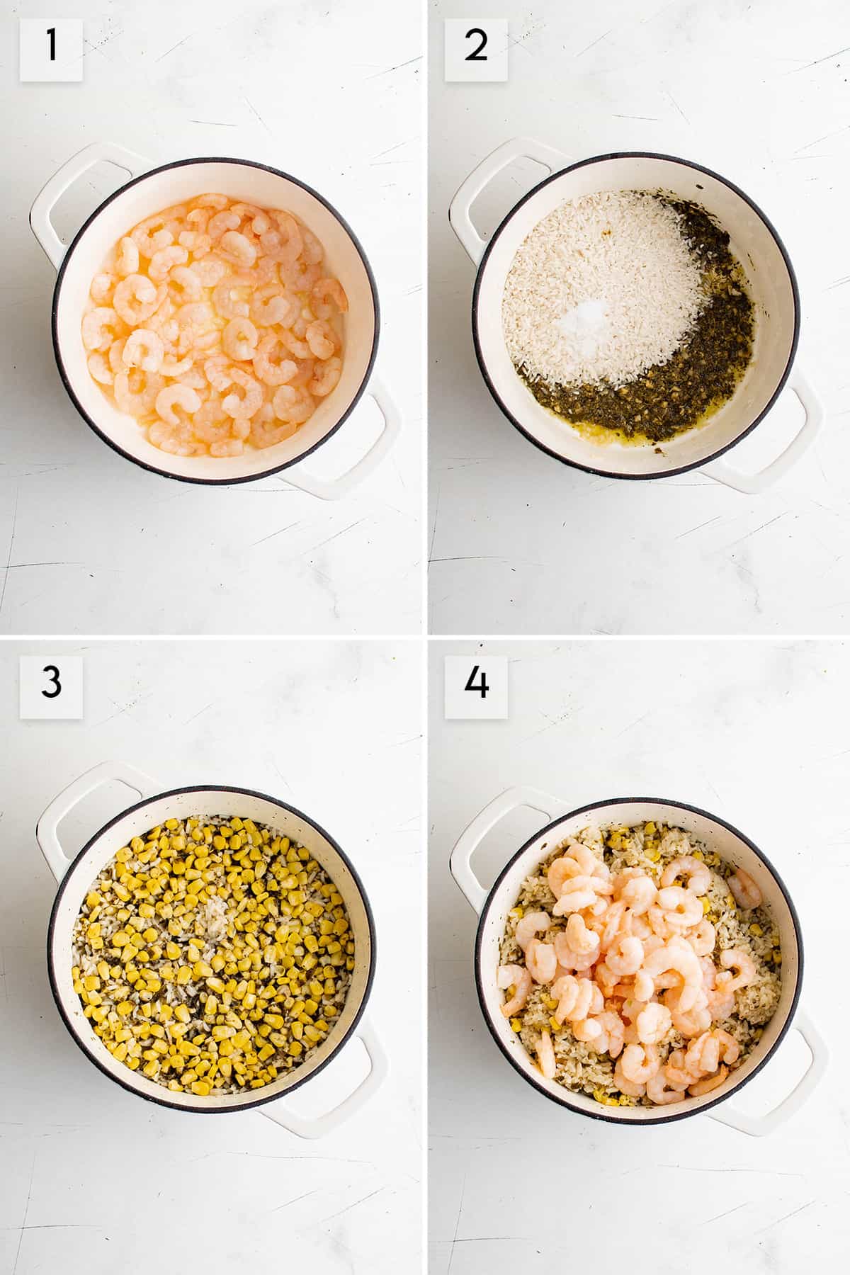how to make shrimp and rice photo collage